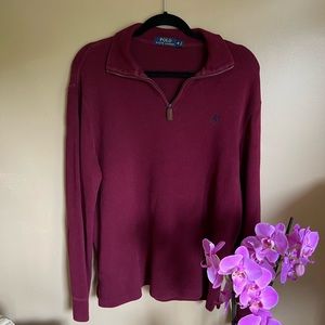 Polo Men Burgundy Sweater M